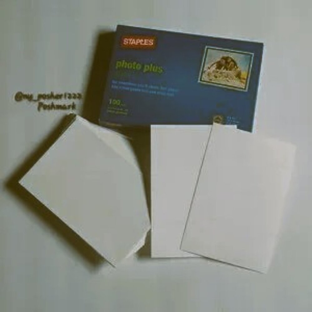*𝓥𝓲𝓷𝓽𝓪𝓰𝓮 𝗦𝗧𝗔𝗣𝗟𝗘𝗦 Photo Plus Gloss Paper 4” x 6” White (102 Sheets)